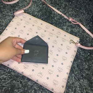 MCM powder pink pouch
